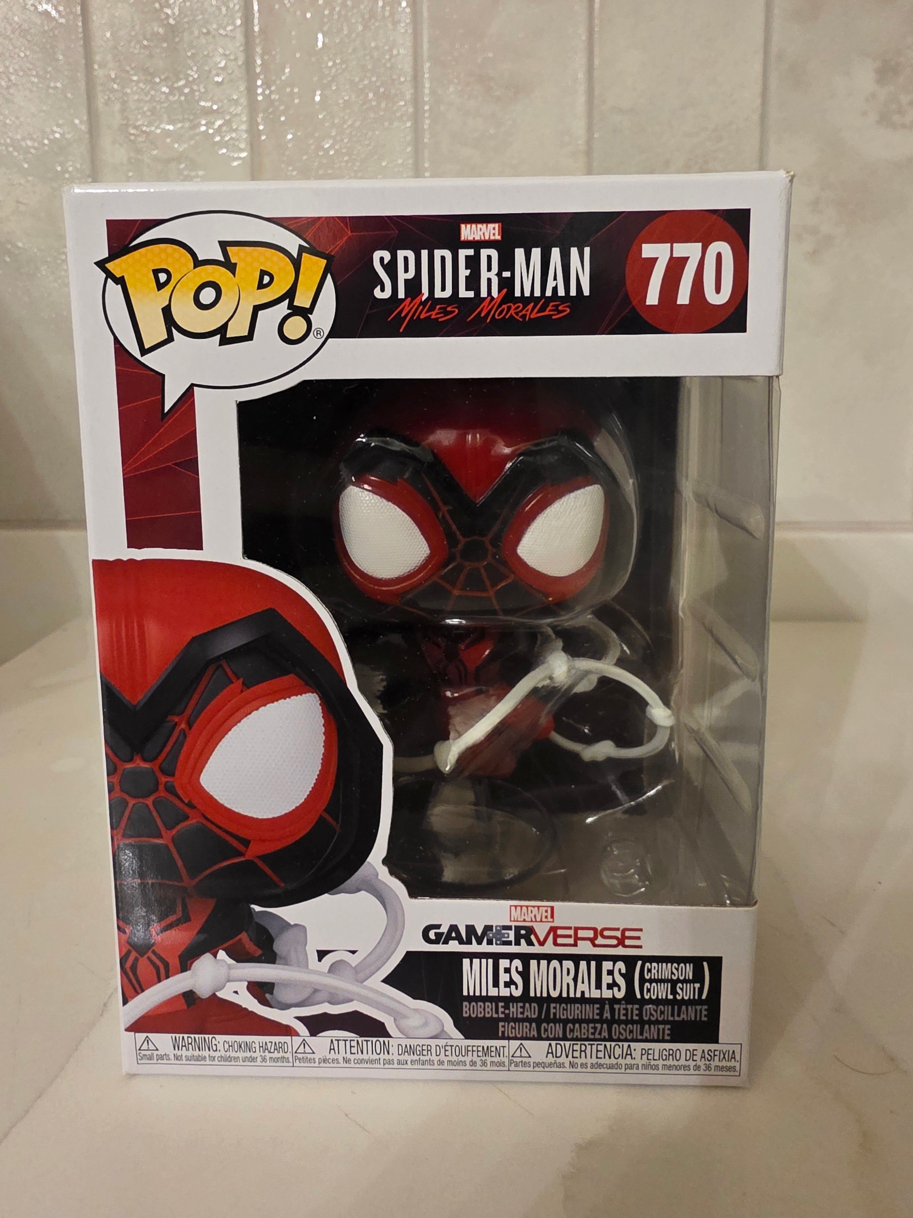 Funko Pop! Marvel Miles Morales (crimson cowl suit) 770 (pre-owned)