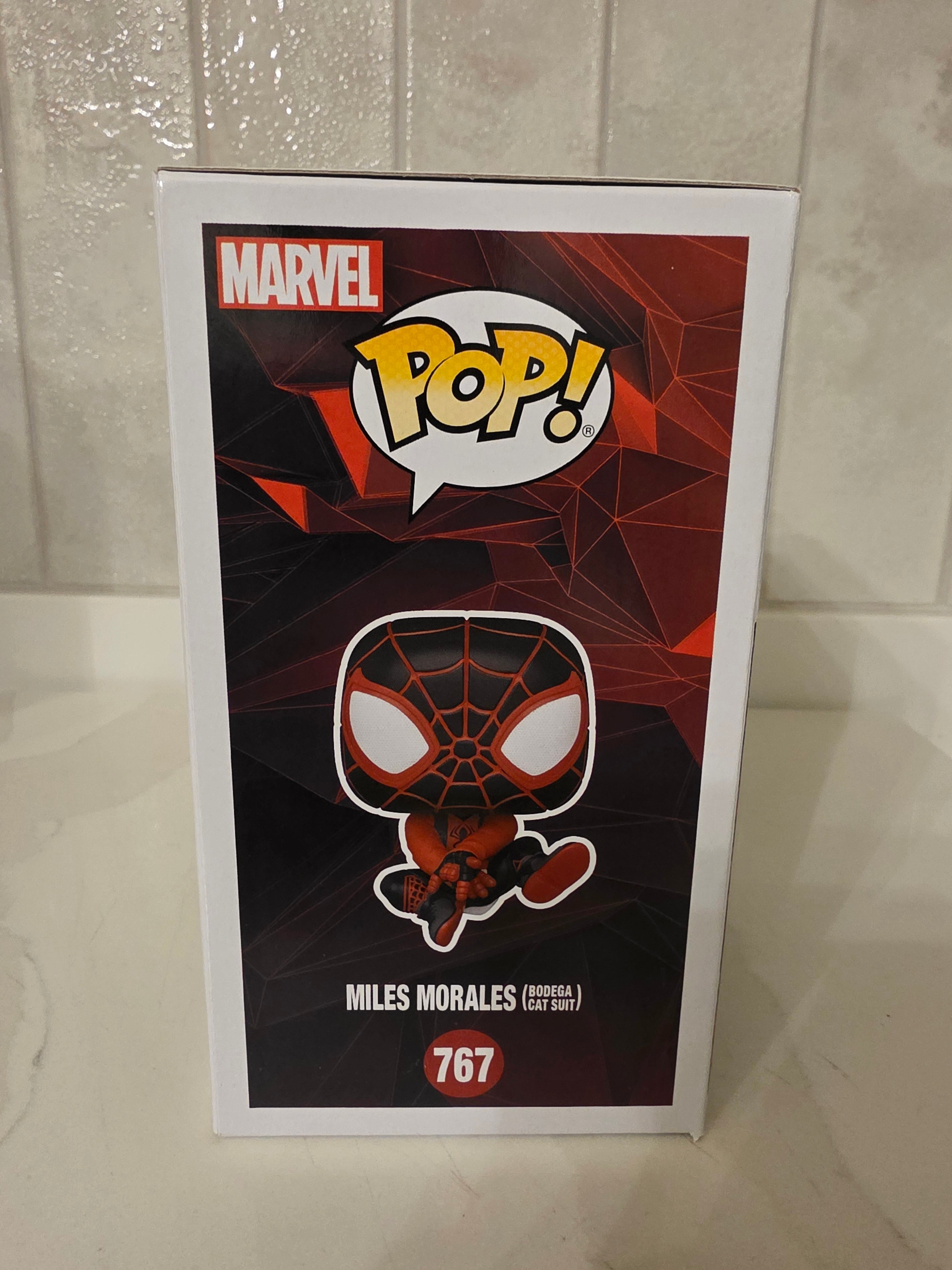 Funko Pop! Marvel Miles Morales (Bodega Cat Suit) 767 (pre-owned)