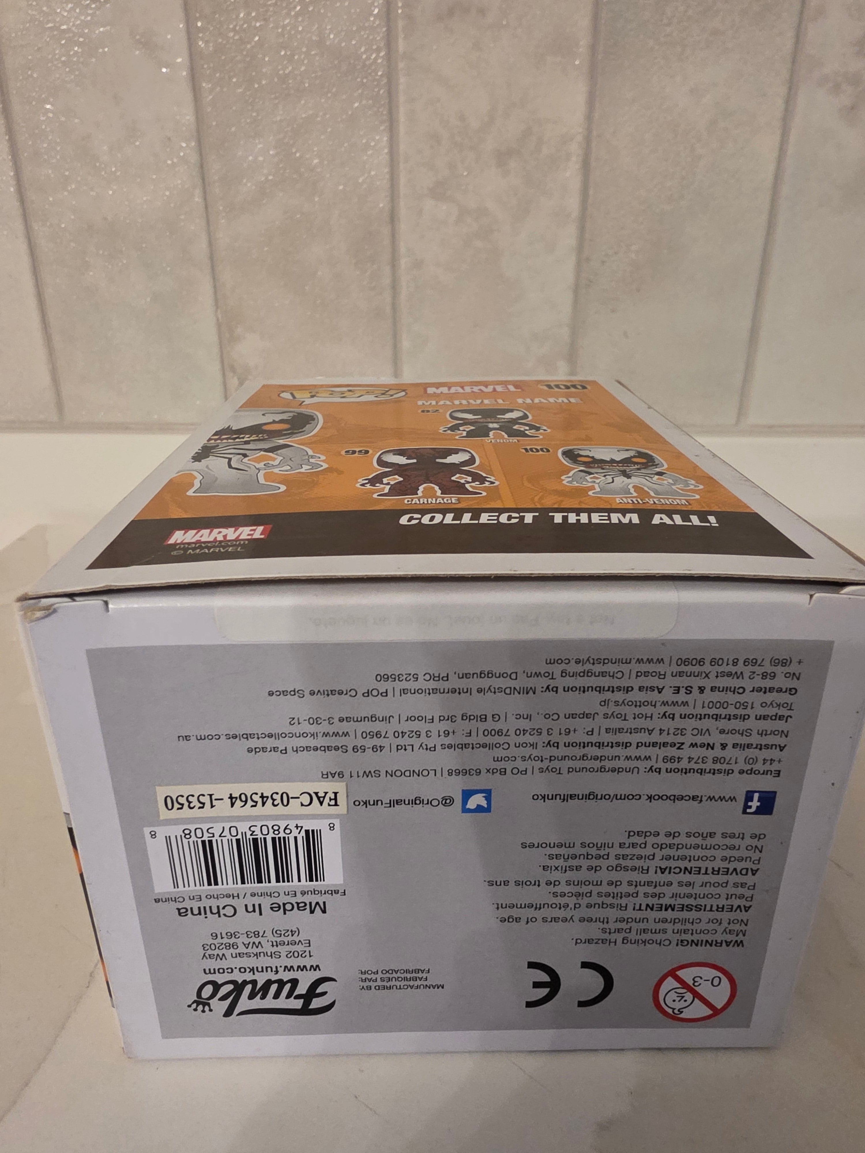 Funko Pop! (MISPRINT) Marvel Anti-Venom 100 (pre-owned)