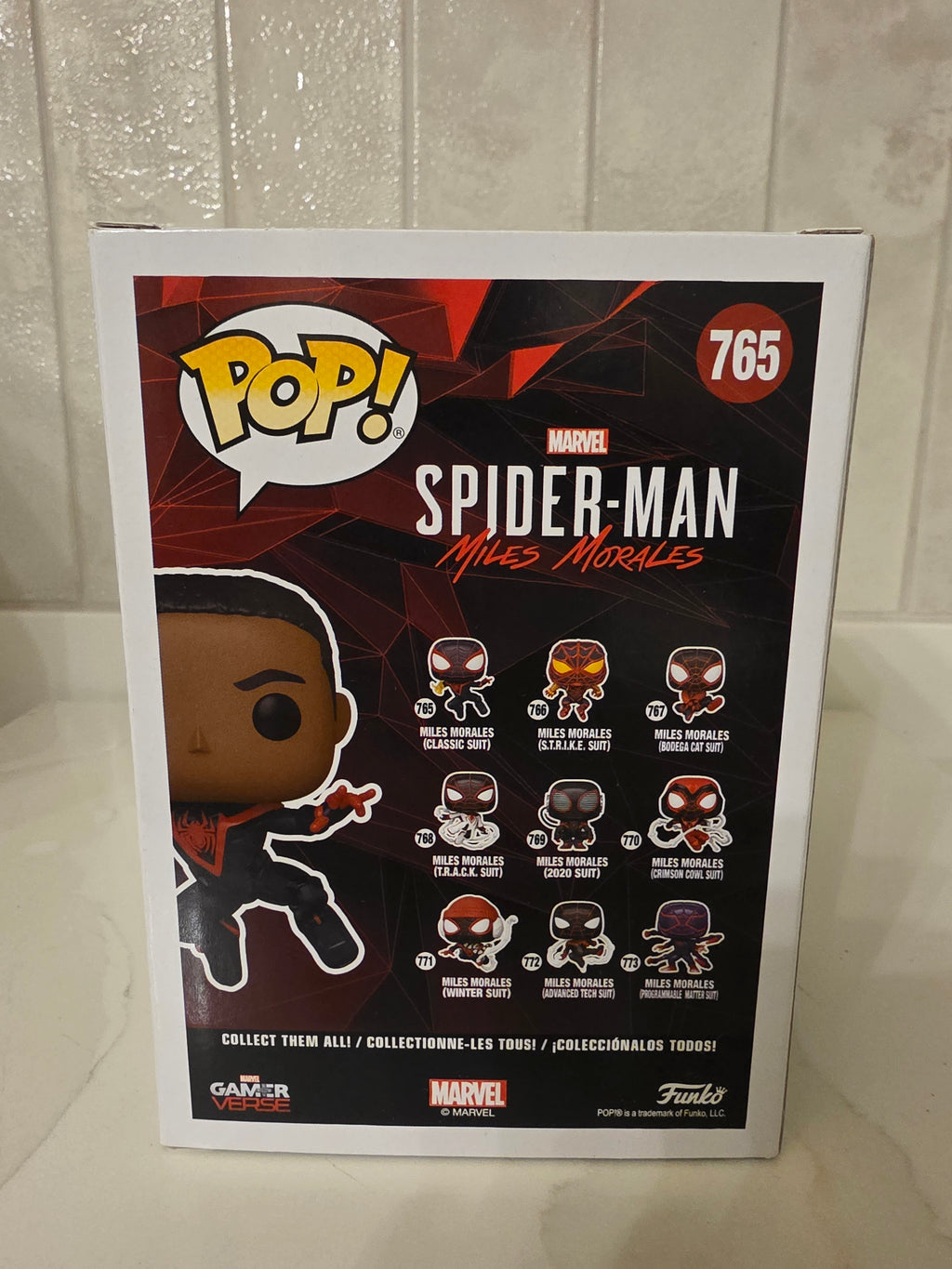 Funko Pop! Marvel Miles Morales (classic suit) 765 Chase (pre-owned)