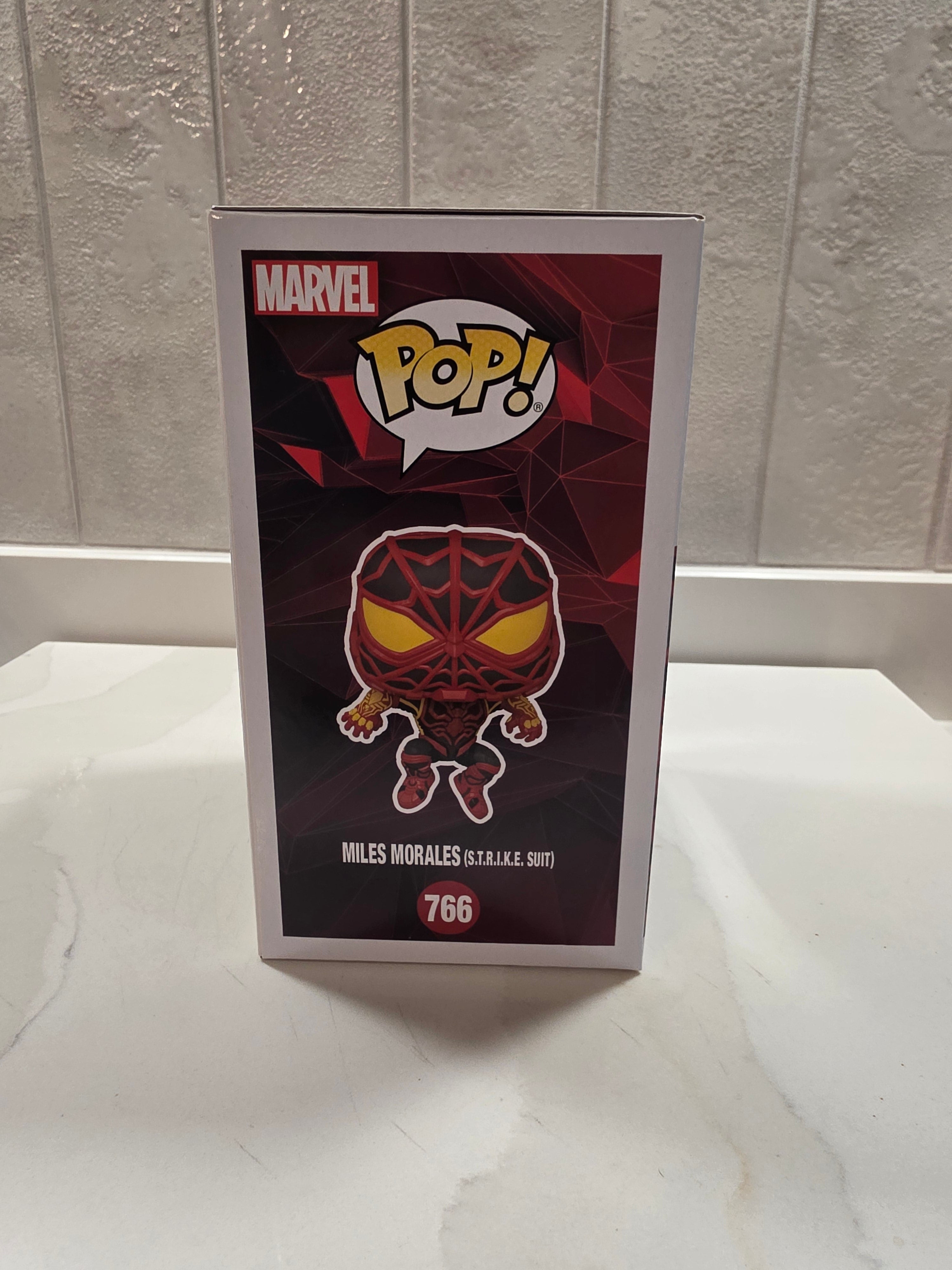 Funko Pop! Marvel Miles Morales (S.T.R.I.K.E. Suit) 766 (pre-owned)