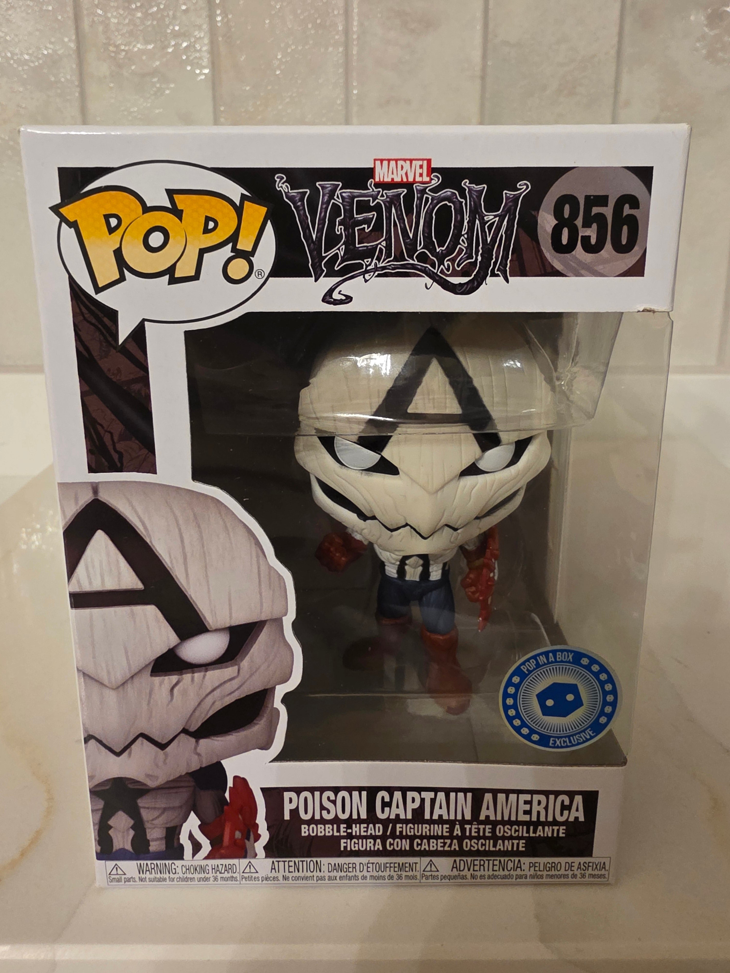 Funko Pop! Marvel Venom Poison Captain America 856 (pre-owned)