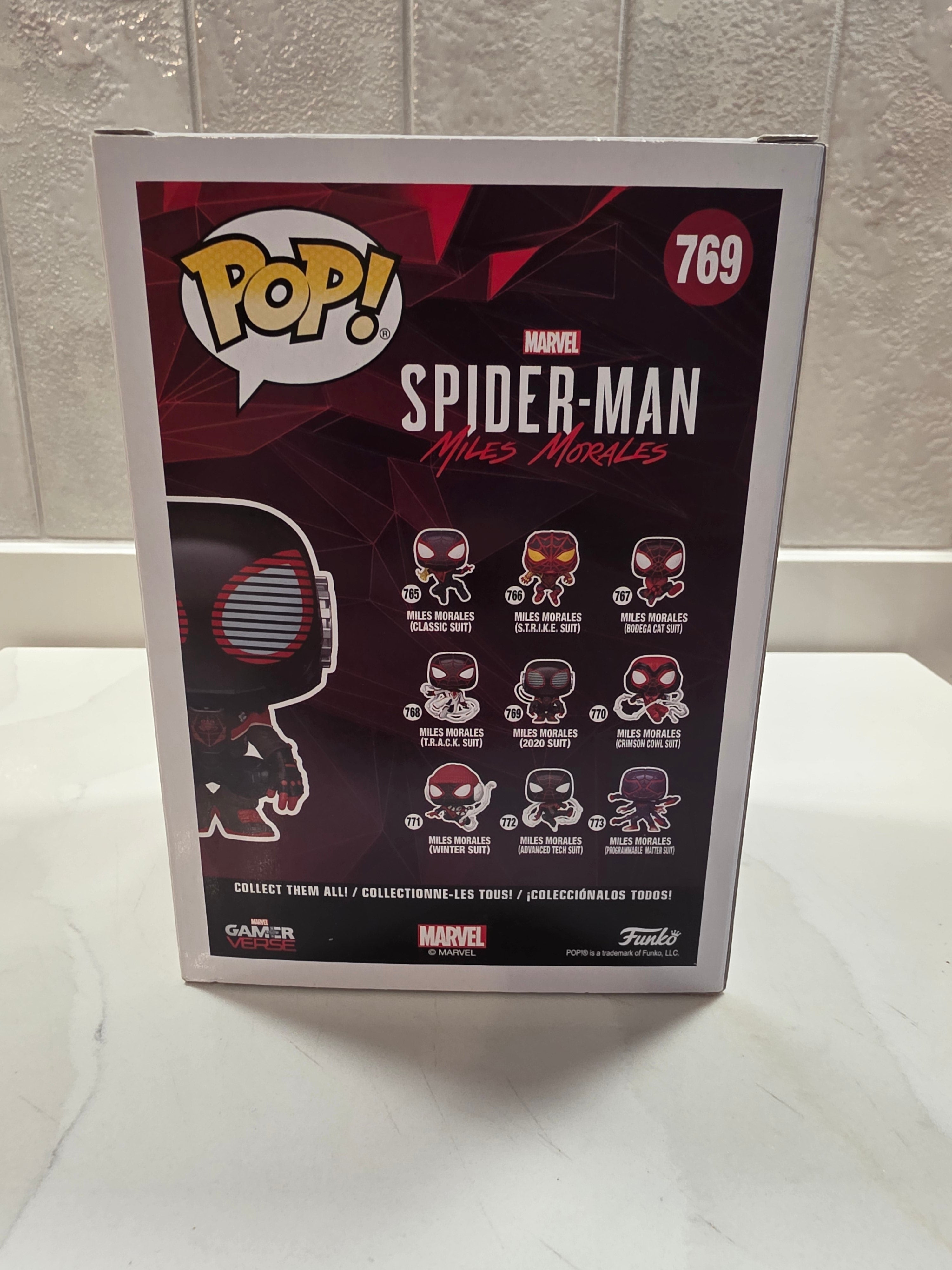 Funko Pop! Marvel Miles Morales (2020 Suit) 769 (pre-owned)