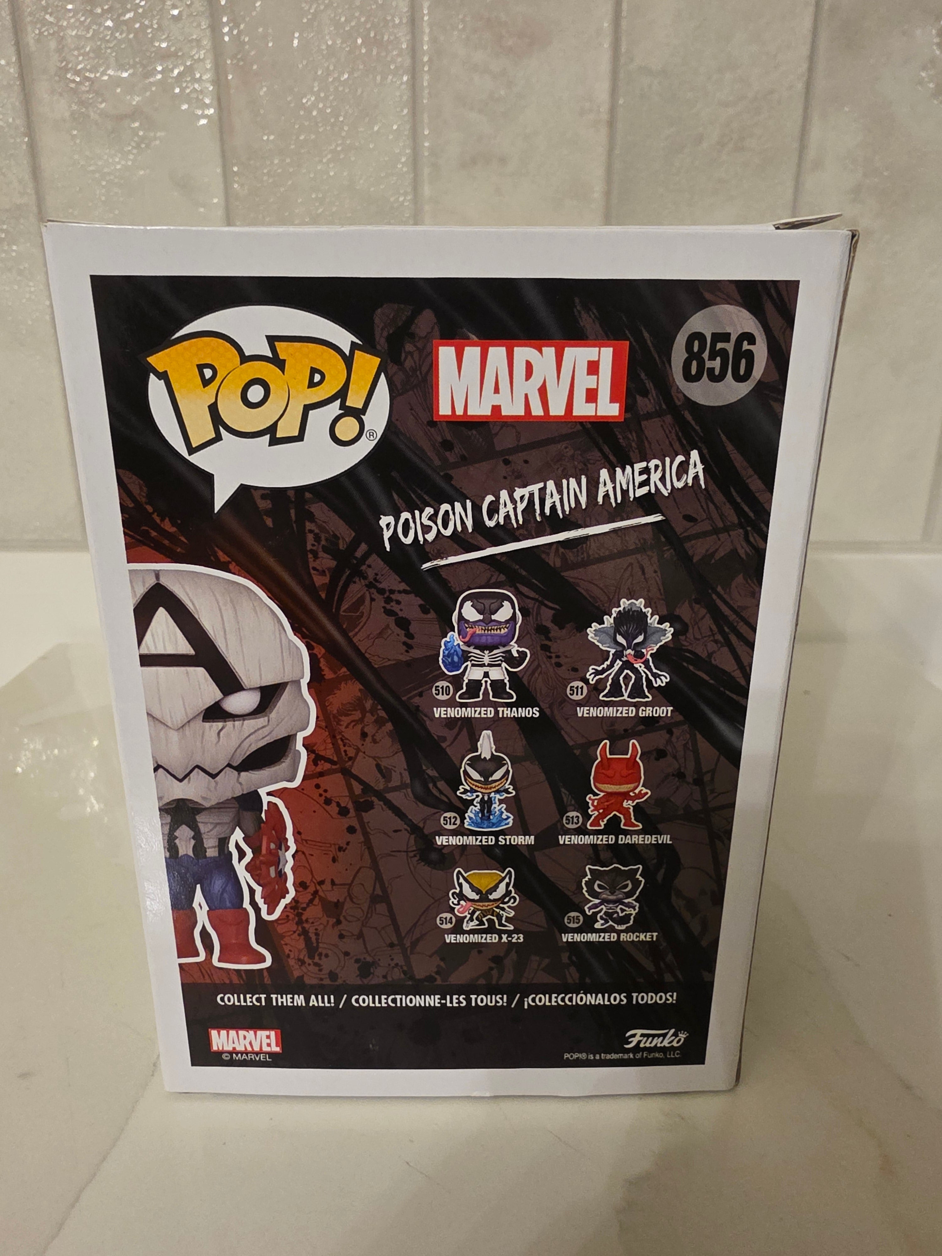 Funko Pop! Marvel Venom Poison Captain America 856 (pre-owned)