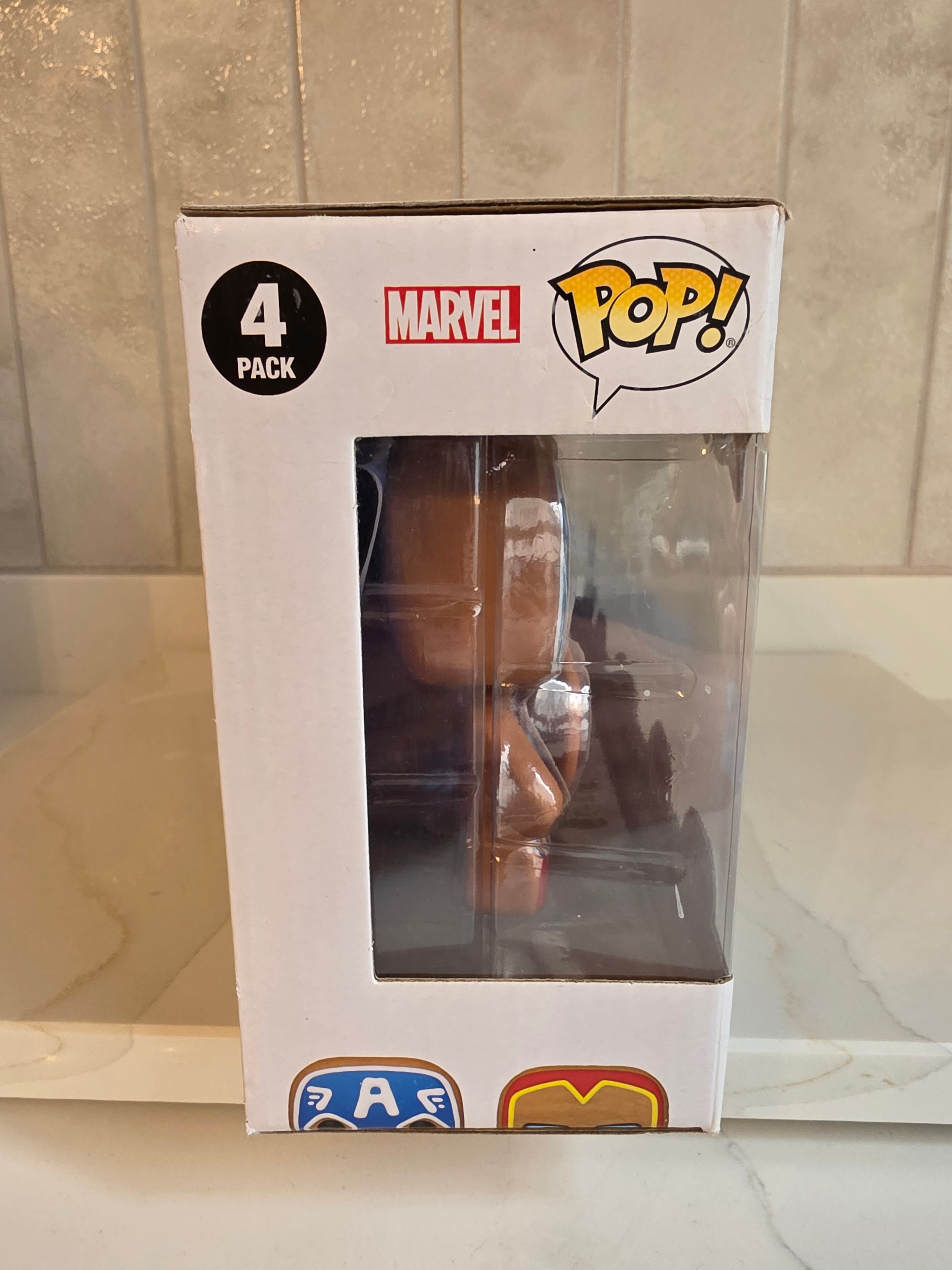 Funko Pop! 4-pack Gingerbread Captain America / Iron man / Hulk / Thor (pre-owned)
