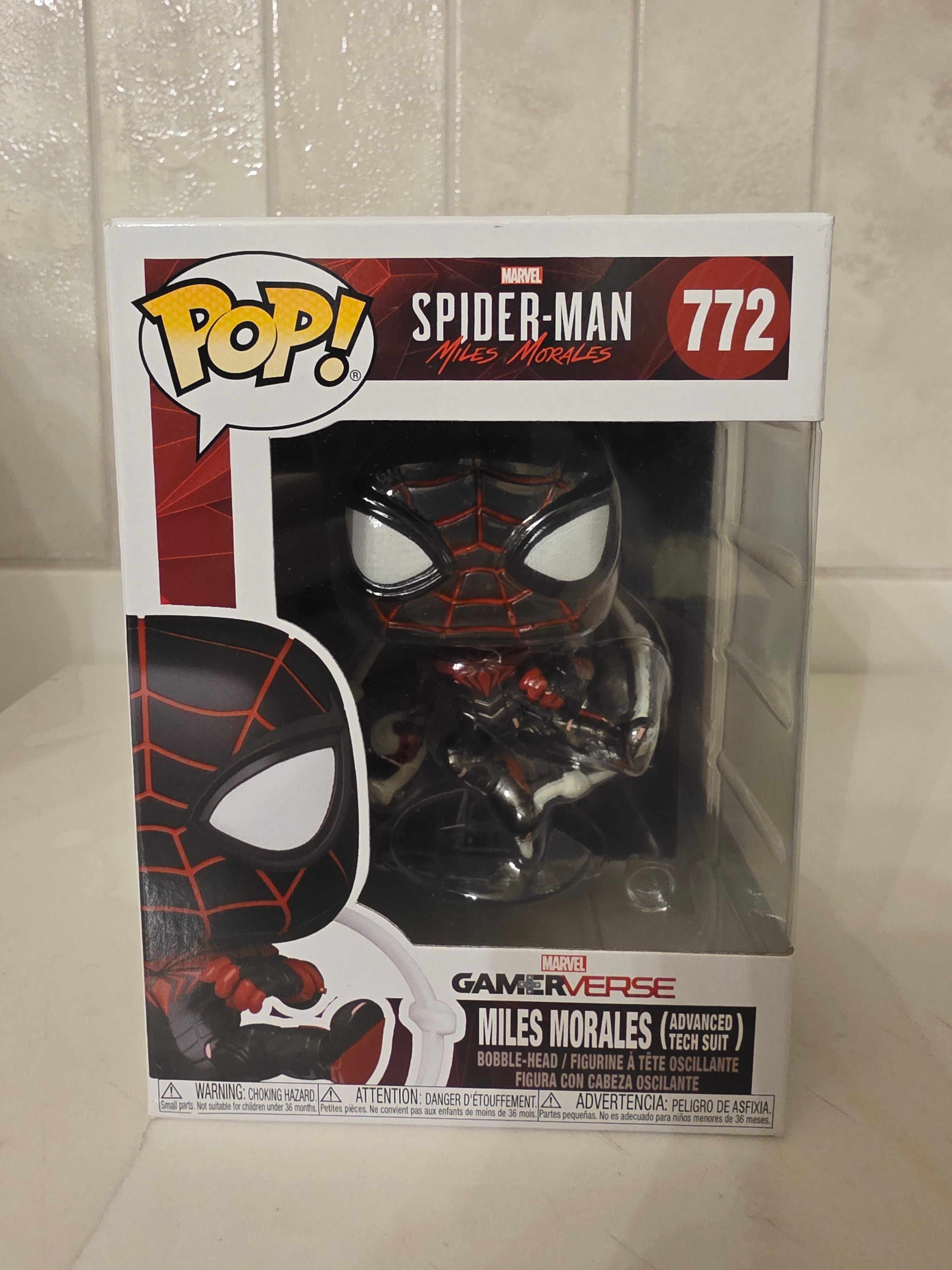 Funko Pop! Marvel Miles Morales (advanced tech suit) 772 (pre-owned)