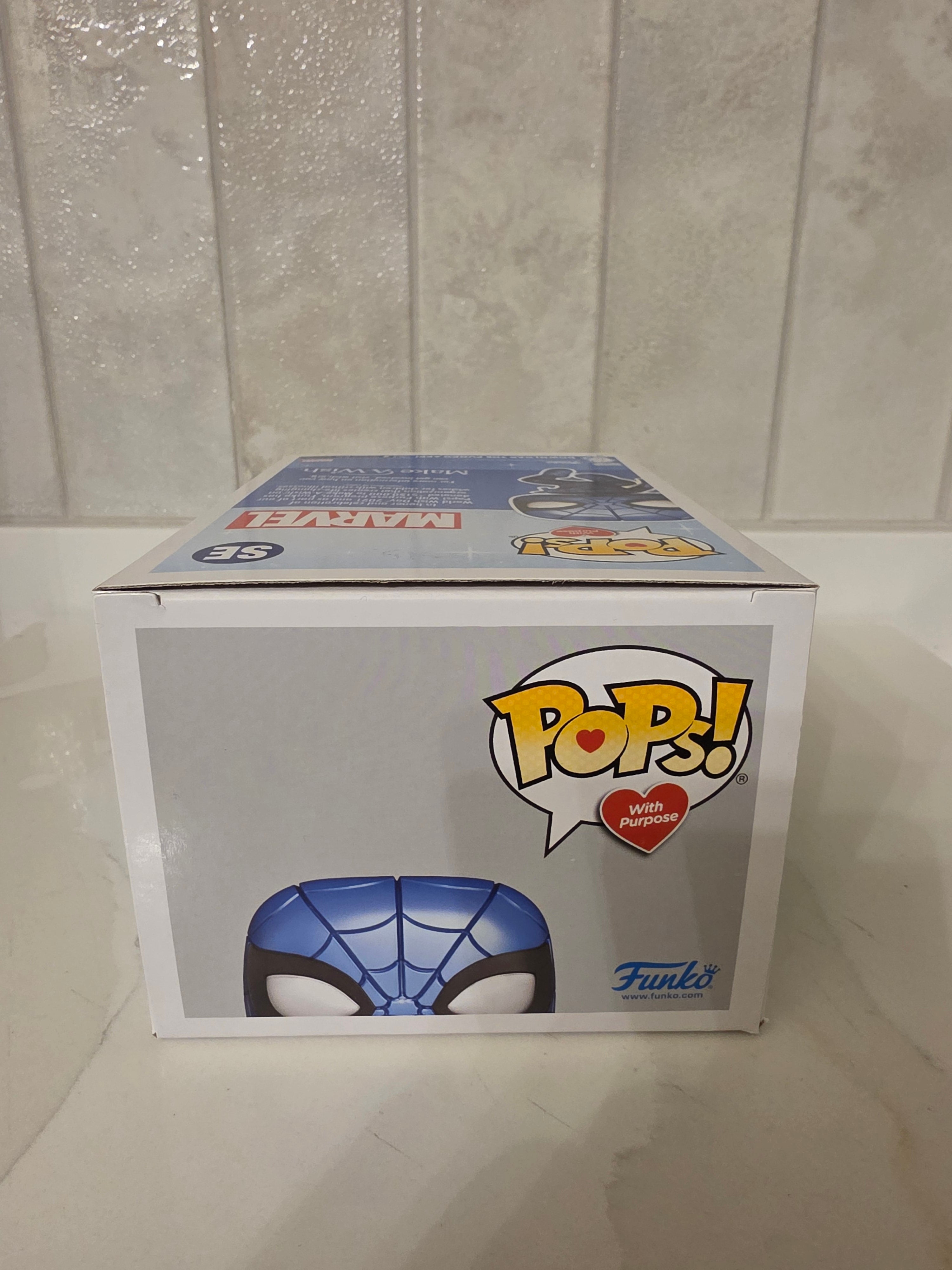 Funko Pop! Marvel Spider-man (make-a-wish) (pre-owned)