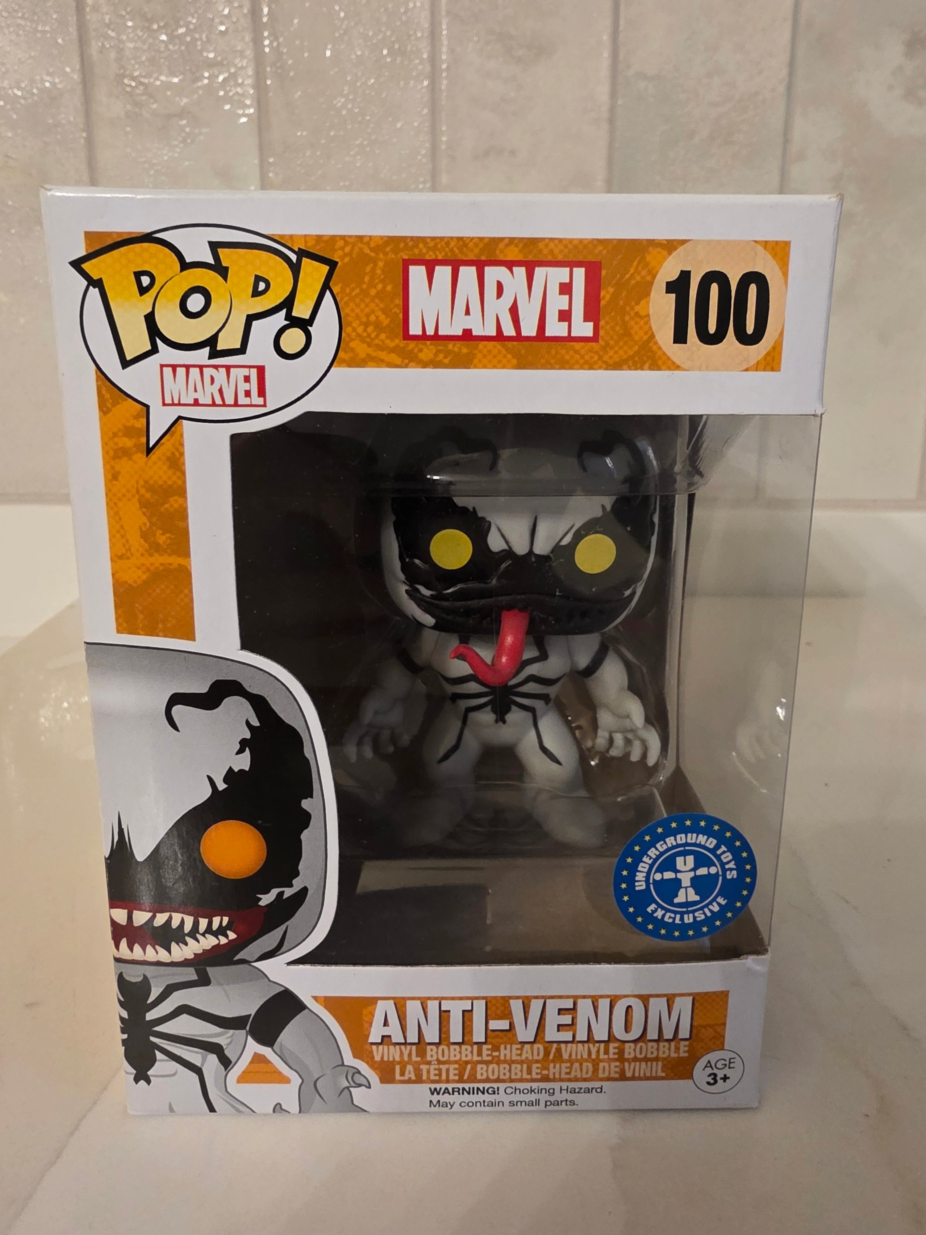 Funko Pop! Marvel Anti-venom 100 (underground toys exclusive) (pre-owned)