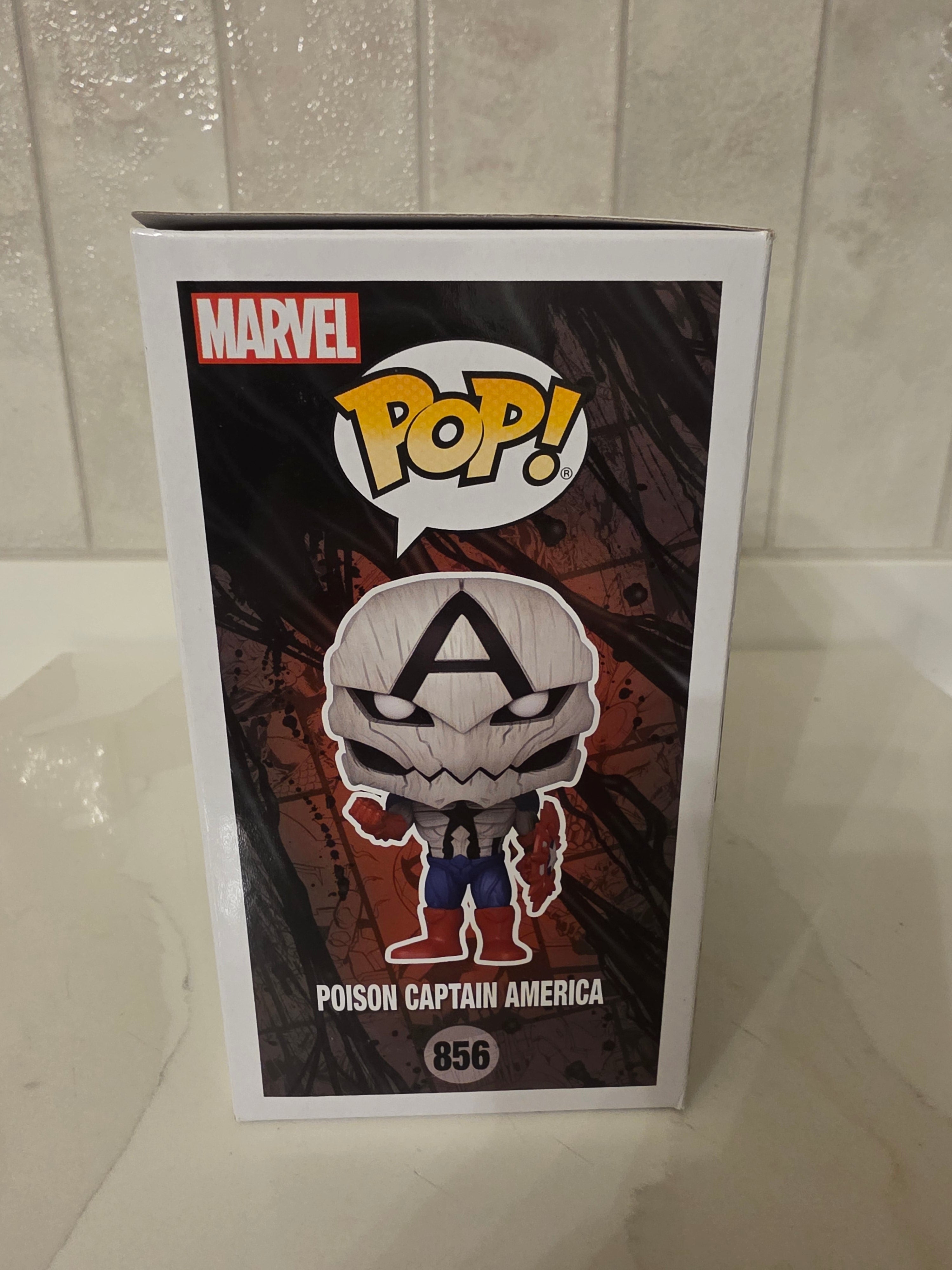 Funko Pop! Marvel Venom Poison Captain America 856 (pre-owned)