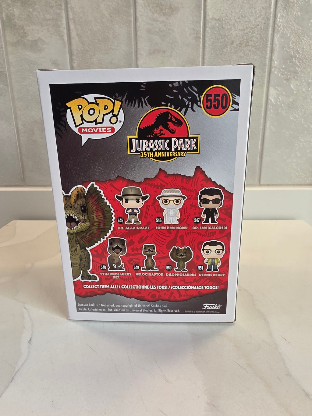 Funko Pop! Movies Dilophosaurus 550 (pre-owned)