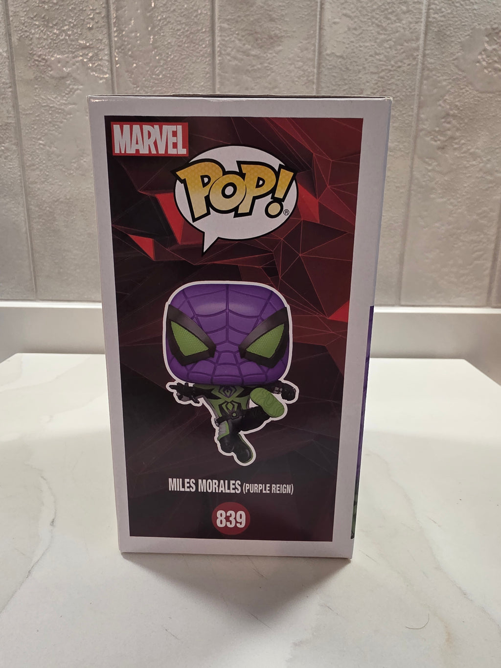 Funko Pop! Marvel Miles Morales (purple reign) 839 (pre-owned)