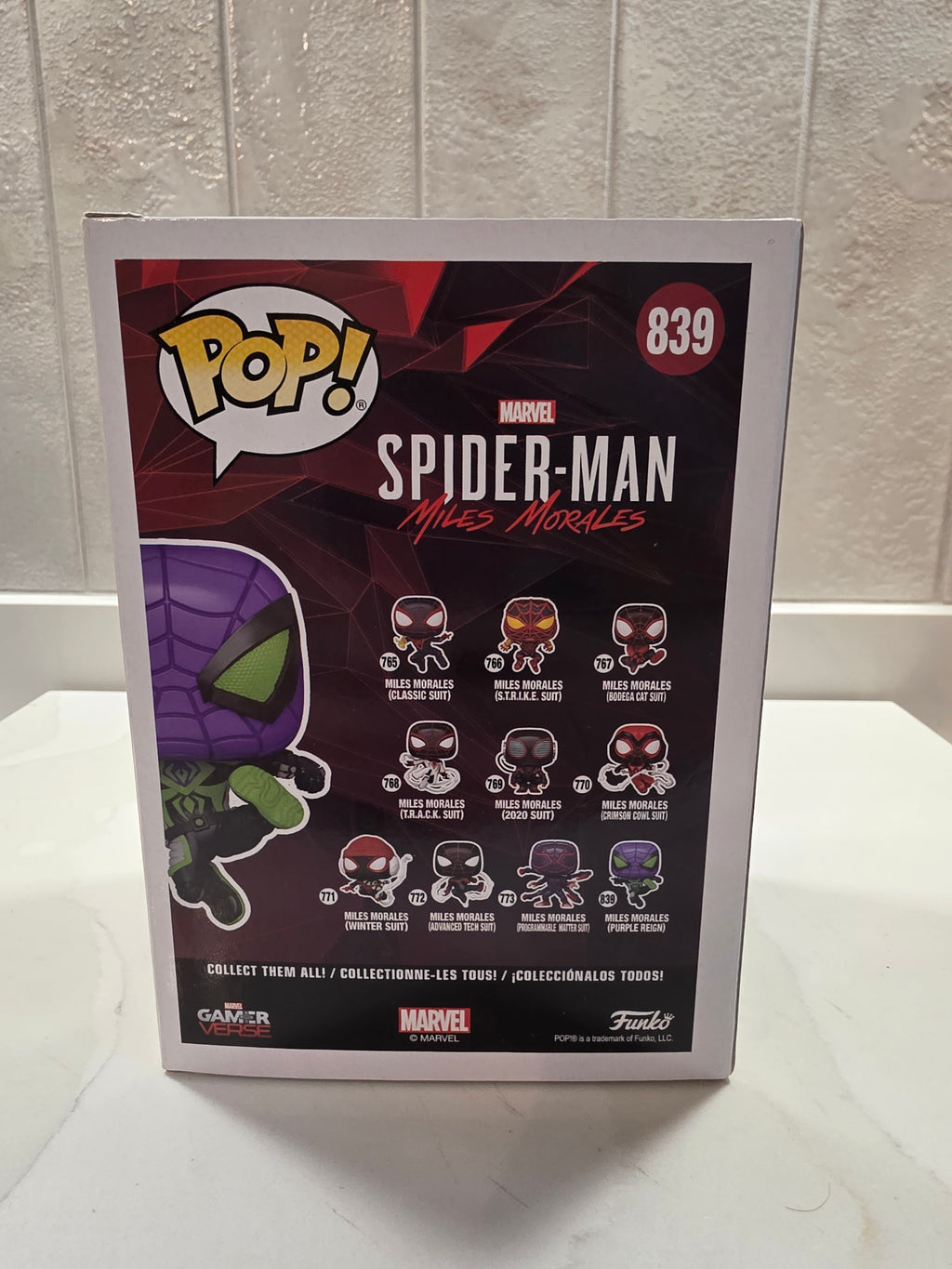 Funko Pop! Marvel Miles Morales (purple reign) 839 (pre-owned)
