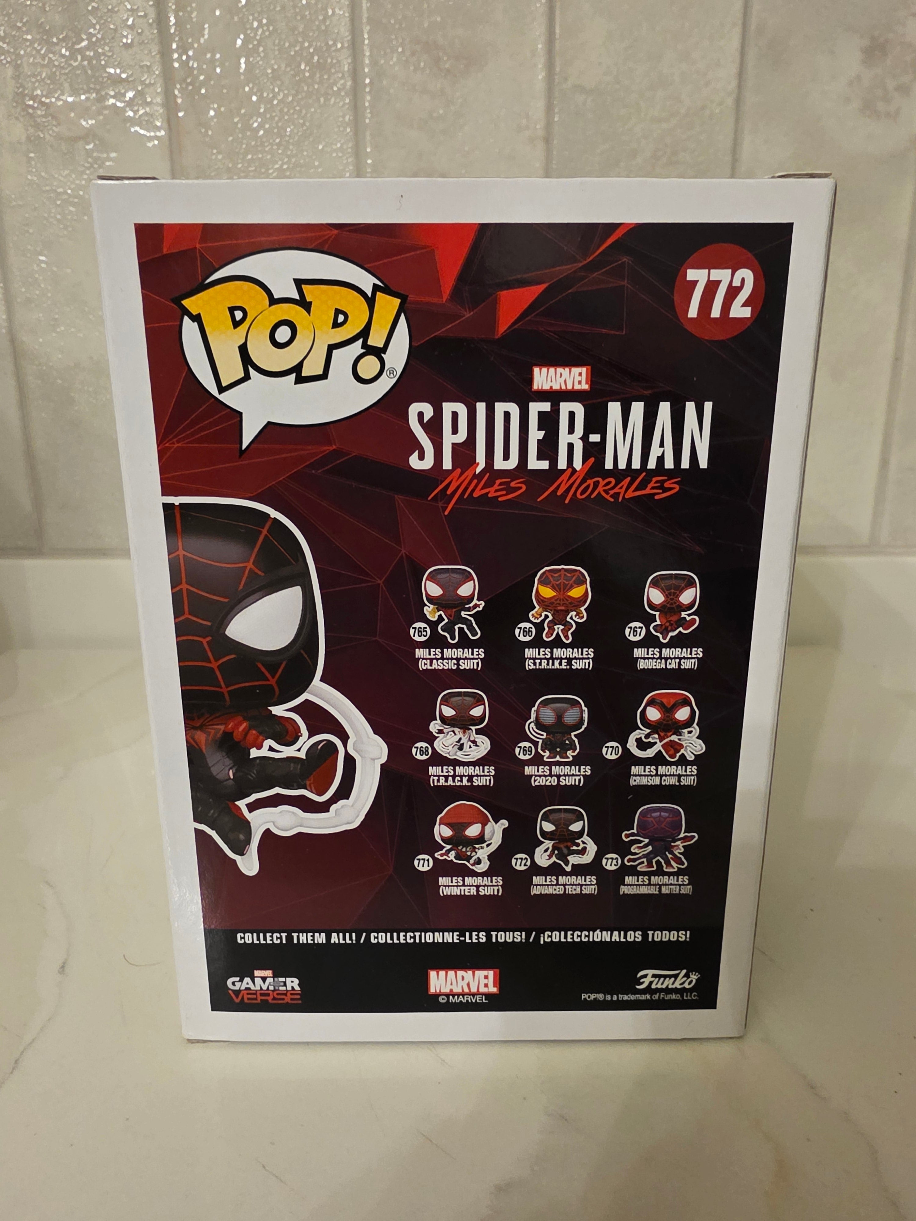 Funko Pop! Marvel Miles Morales (advanced tech suit) 772 (pre-owned)