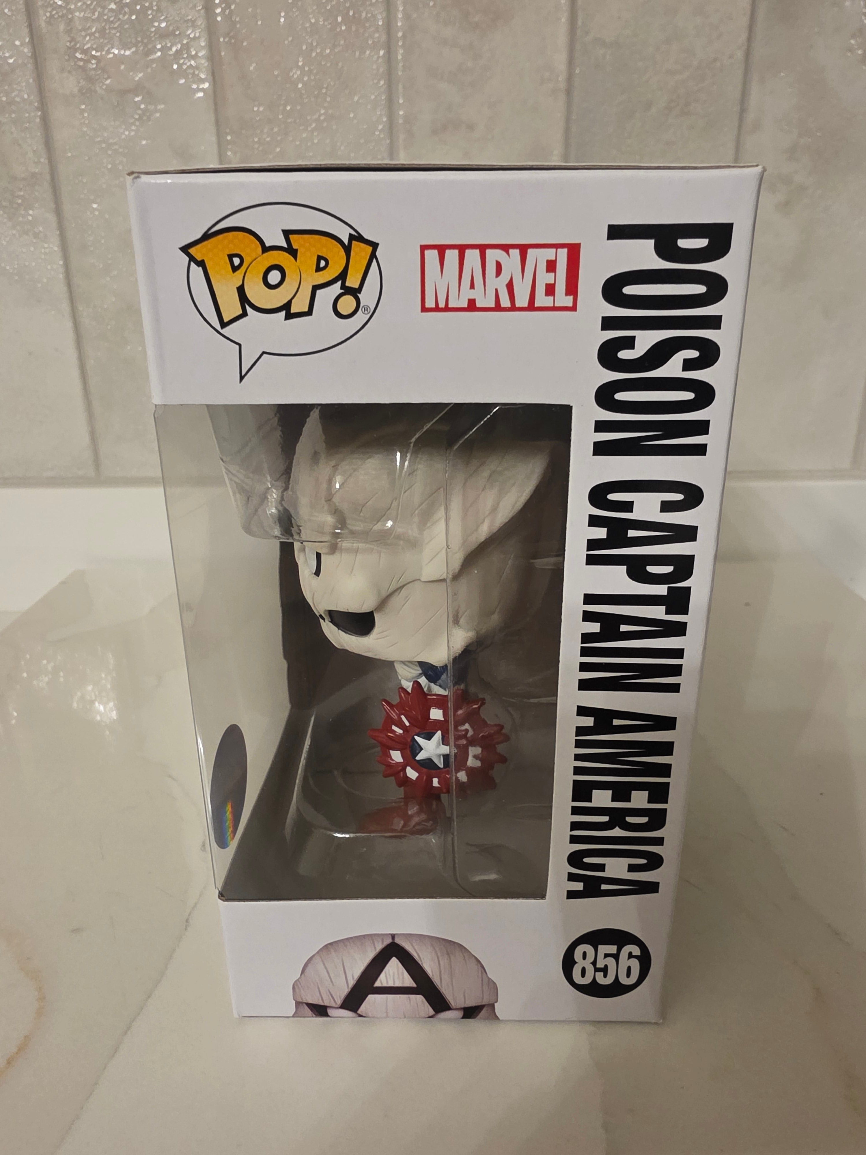 Funko Pop! Marvel Venom Poison Captain America 856 (pre-owned)