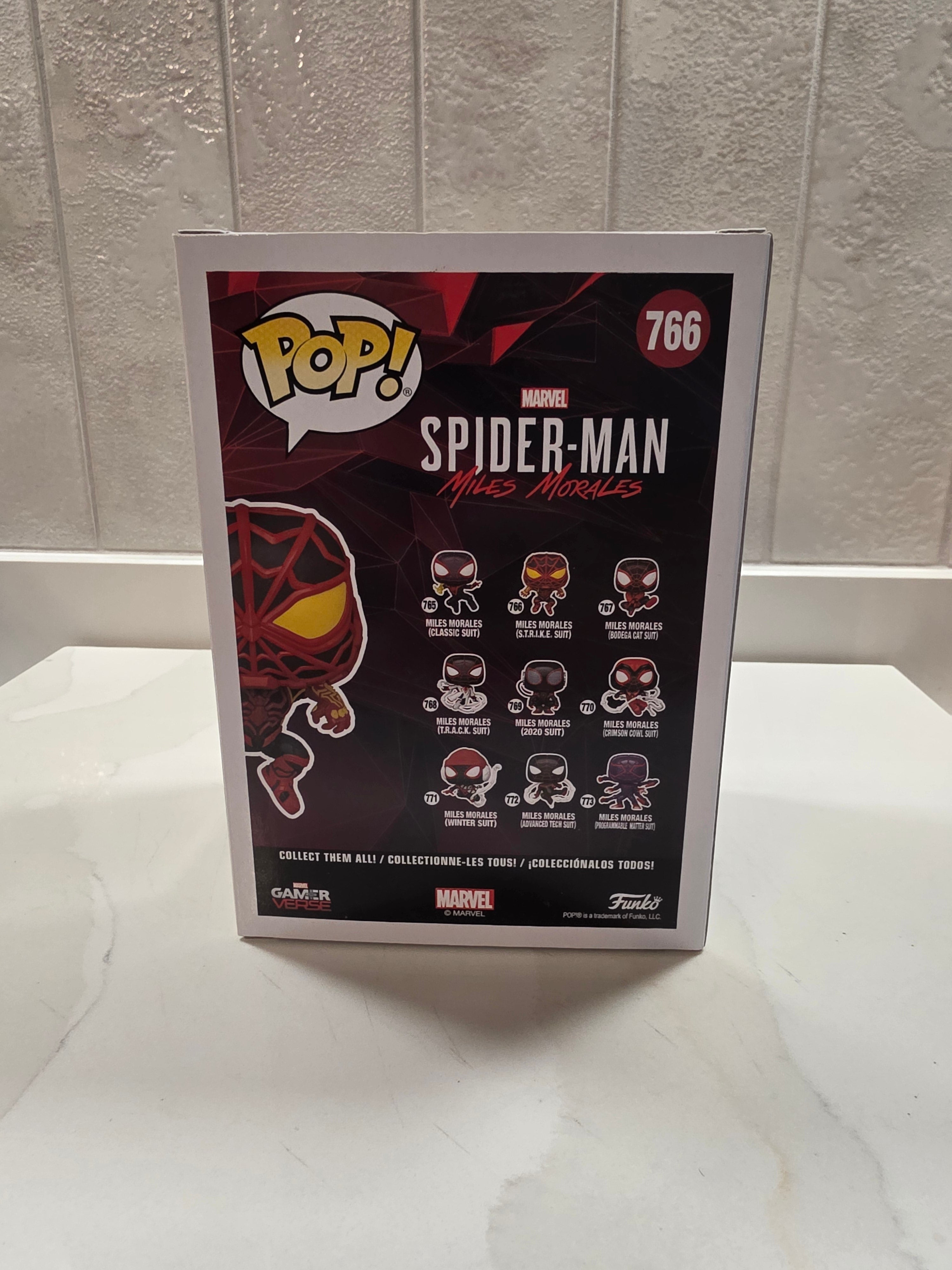 Funko Pop! Marvel Miles Morales (S.T.R.I.K.E. Suit) 766 (pre-owned)