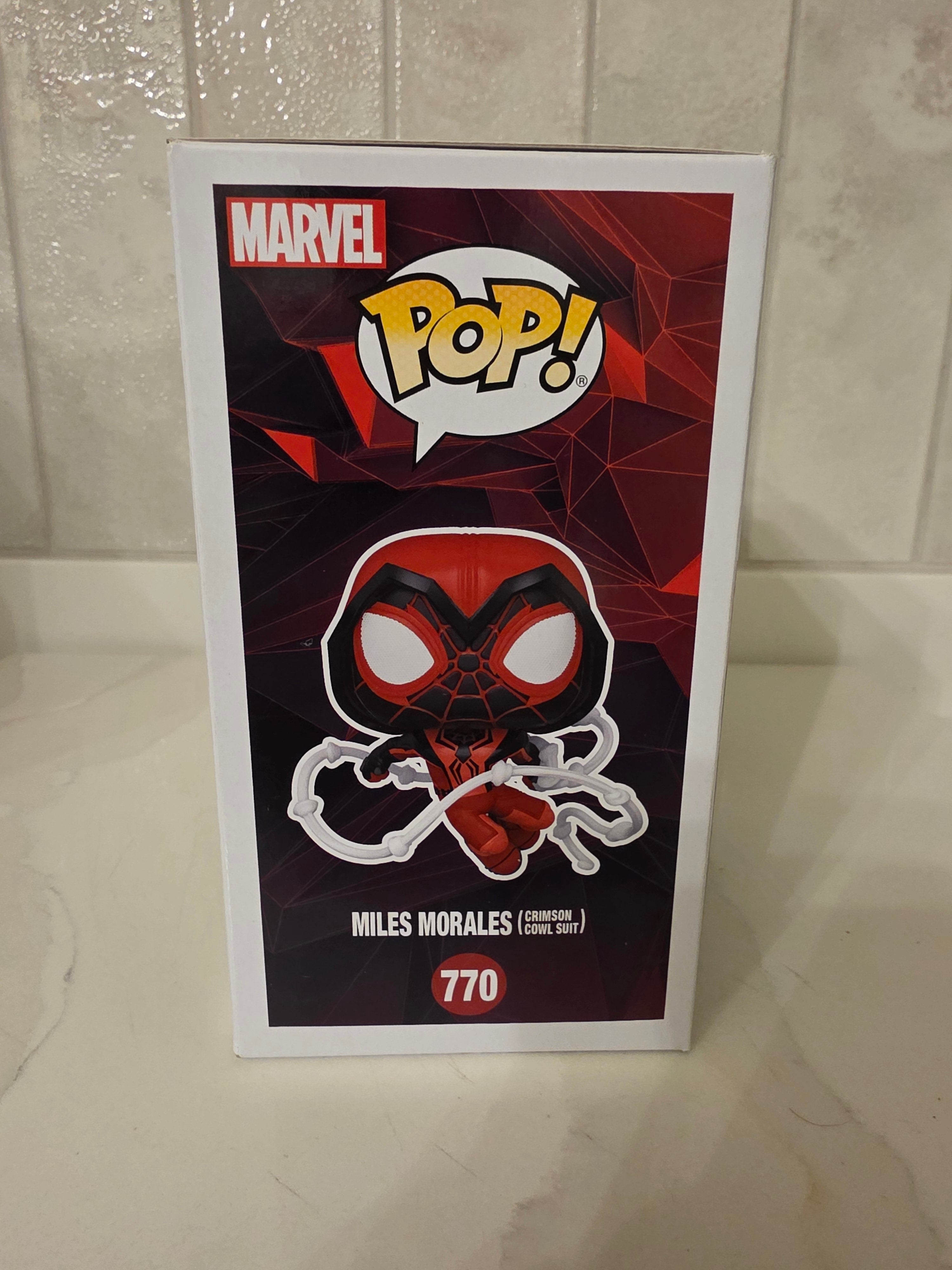 Funko Pop! Marvel Miles Morales (crimson cowl suit) 770 (pre-owned)