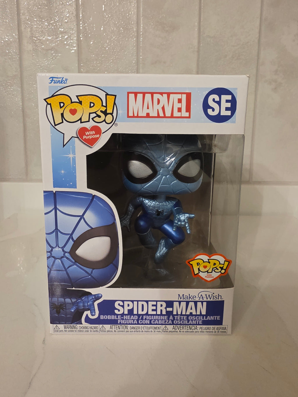 Funko Pop! Marvel Spider-man (make-a-wish) (pre-owned)