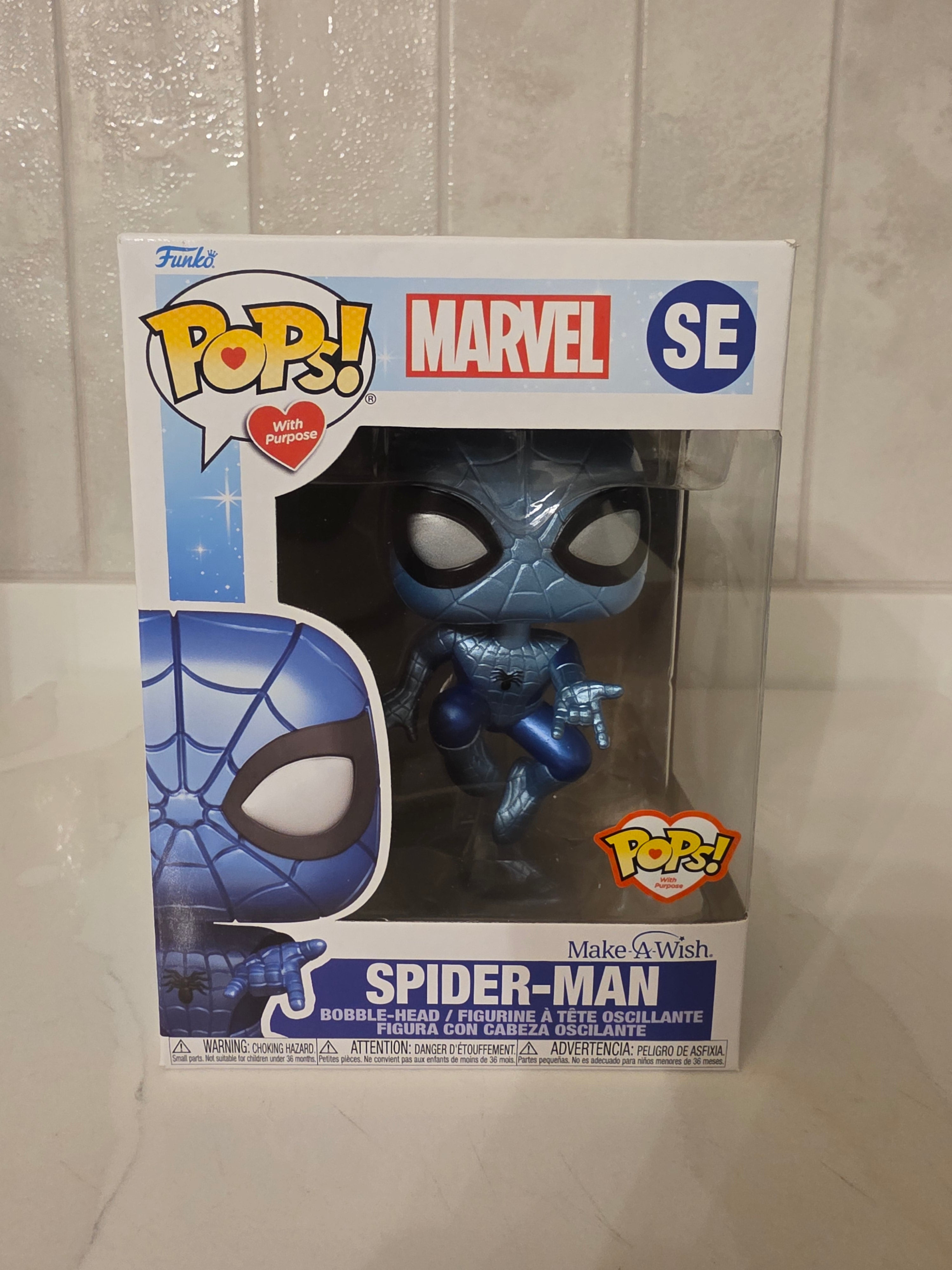 Funko Pop! Marvel Spider-man (make-a-wish) (pre-owned)