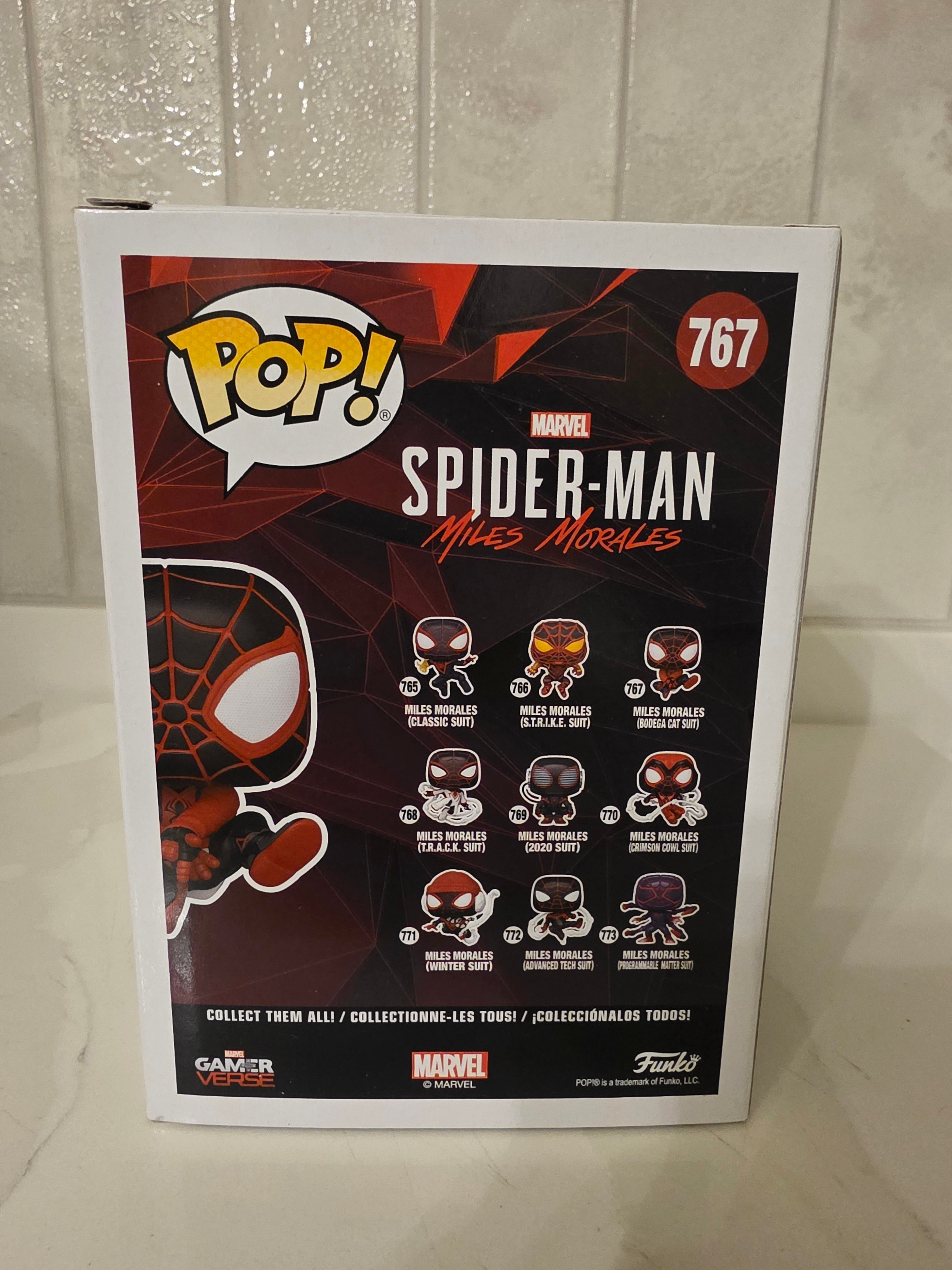 Funko Pop! Marvel Miles Morales (Bodega Cat Suit) 767 (pre-owned)