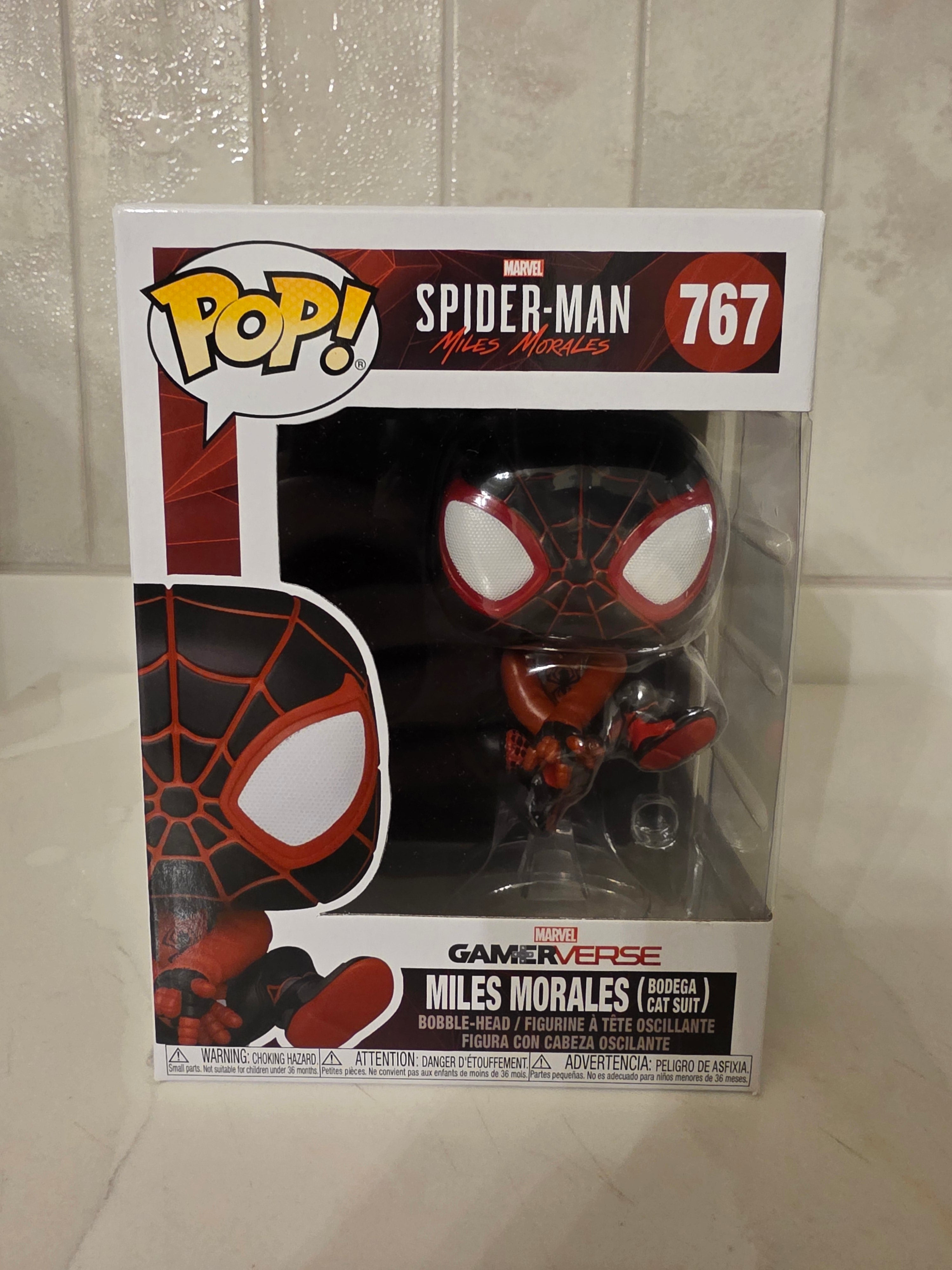 Funko Pop! Marvel Miles Morales (Bodega Cat Suit) 767 (pre-owned)