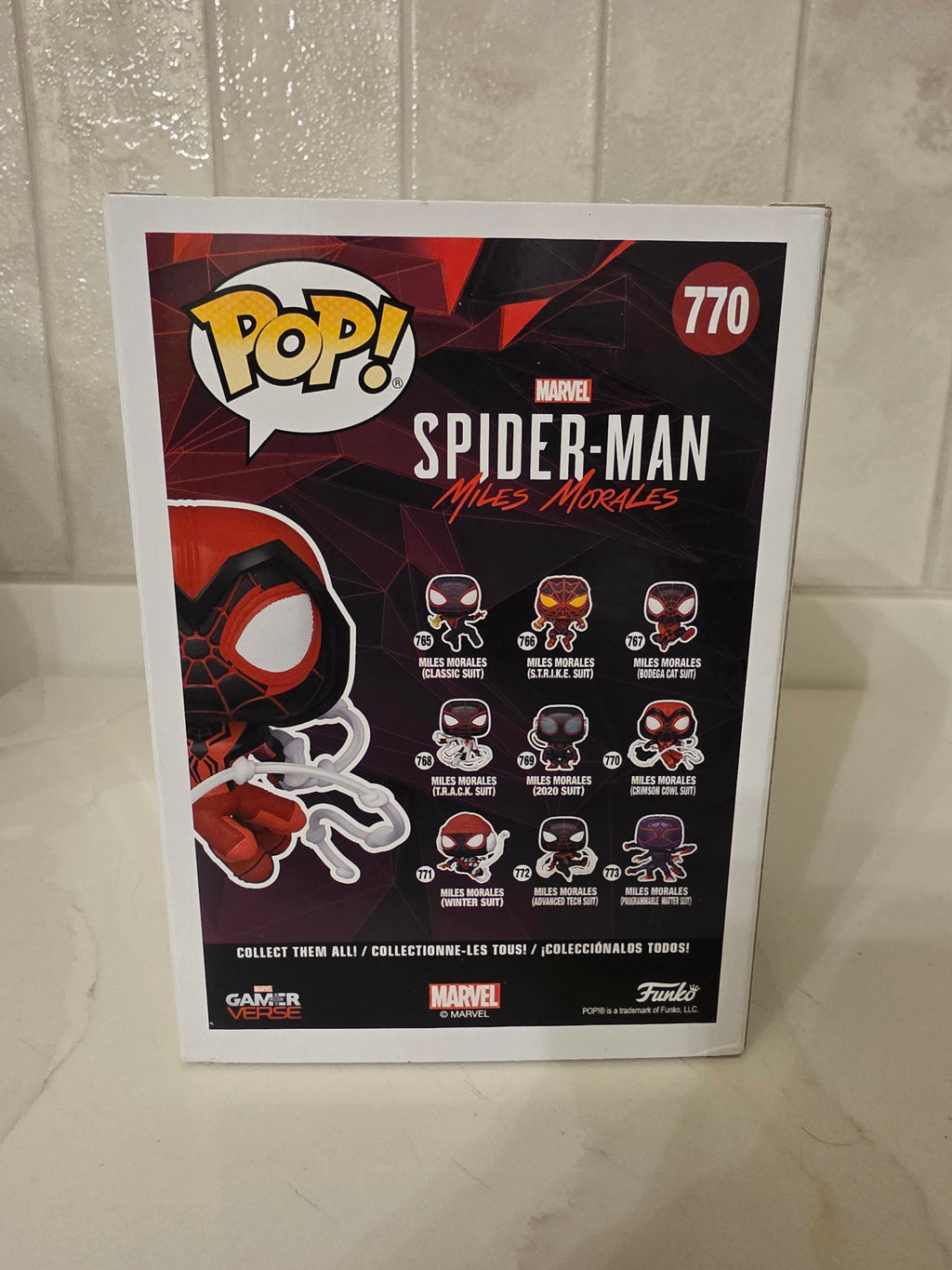 Funko Pop! Marvel Miles Morales (crimson cowl suit) 770 (pre-owned)