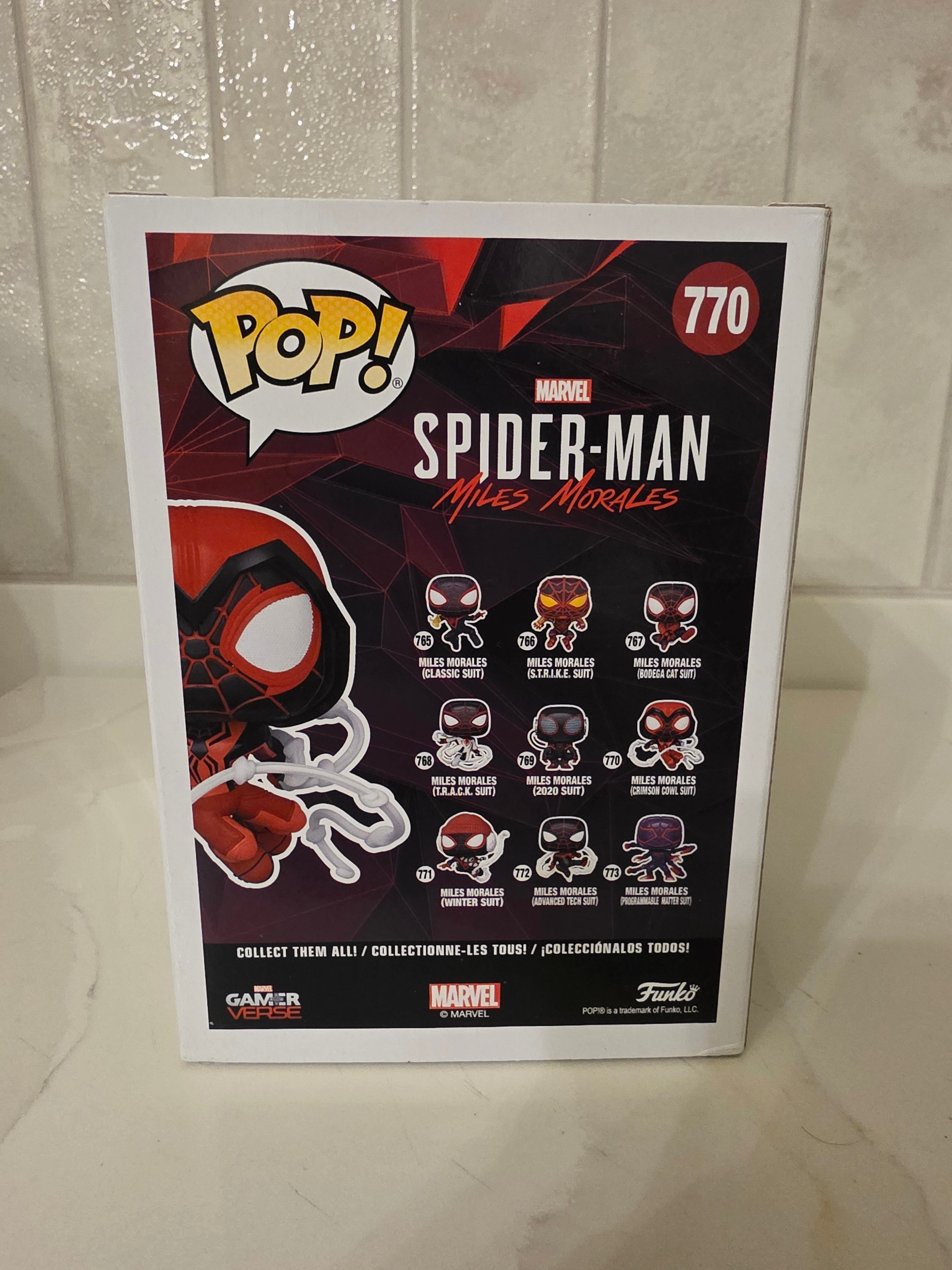 Funko Pop! Marvel Miles Morales (crimson cowl suit) 770 (pre-owned)