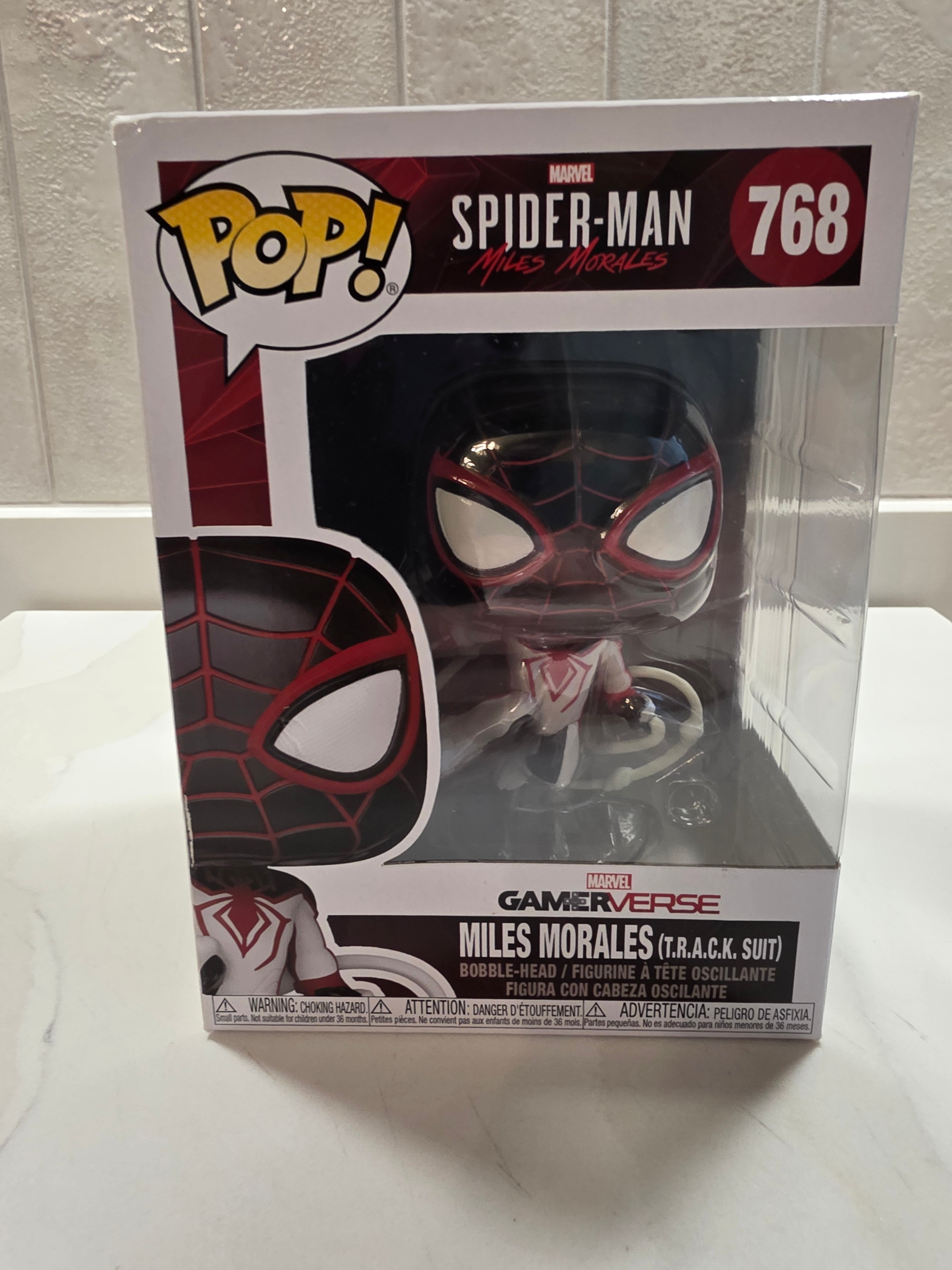 Funko Pop! Marvel Miles Morales (T.R.A.C.K. Suit) 768 (pre-owned)