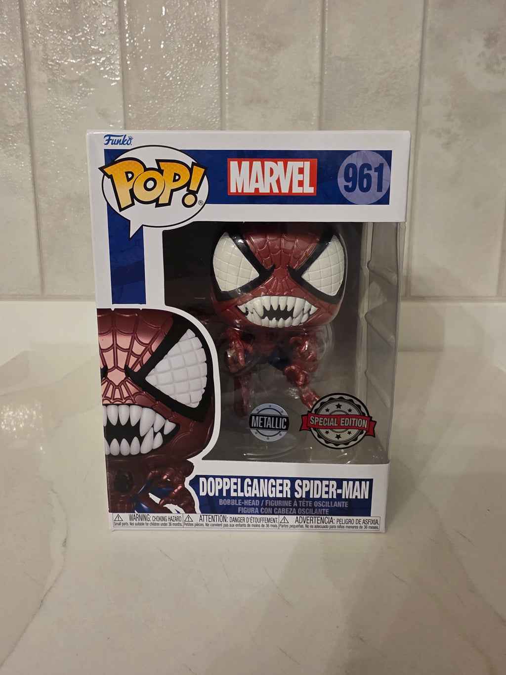 Funko Pop! Marvel Doppelganger Spider-man (metallic) 961 (pre-owned)
