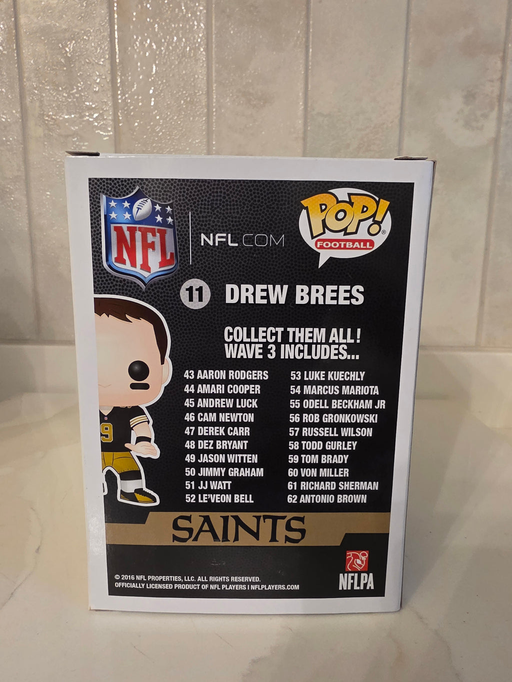 Funko Pop! NFL Saints Drew Brees 11 (blue shirt) (pre-owned)
