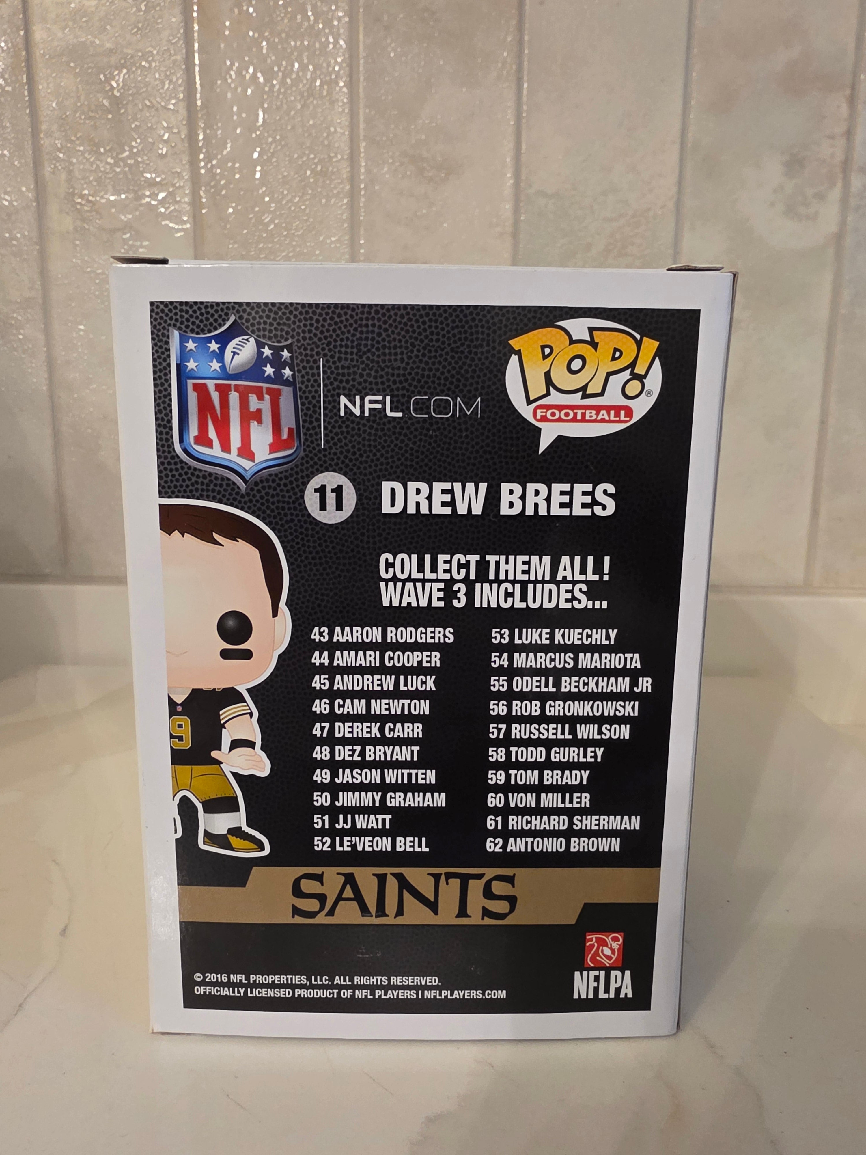 Funko Pop! NFL Saints Drew Brees 11 (blue shirt) (pre-owned)