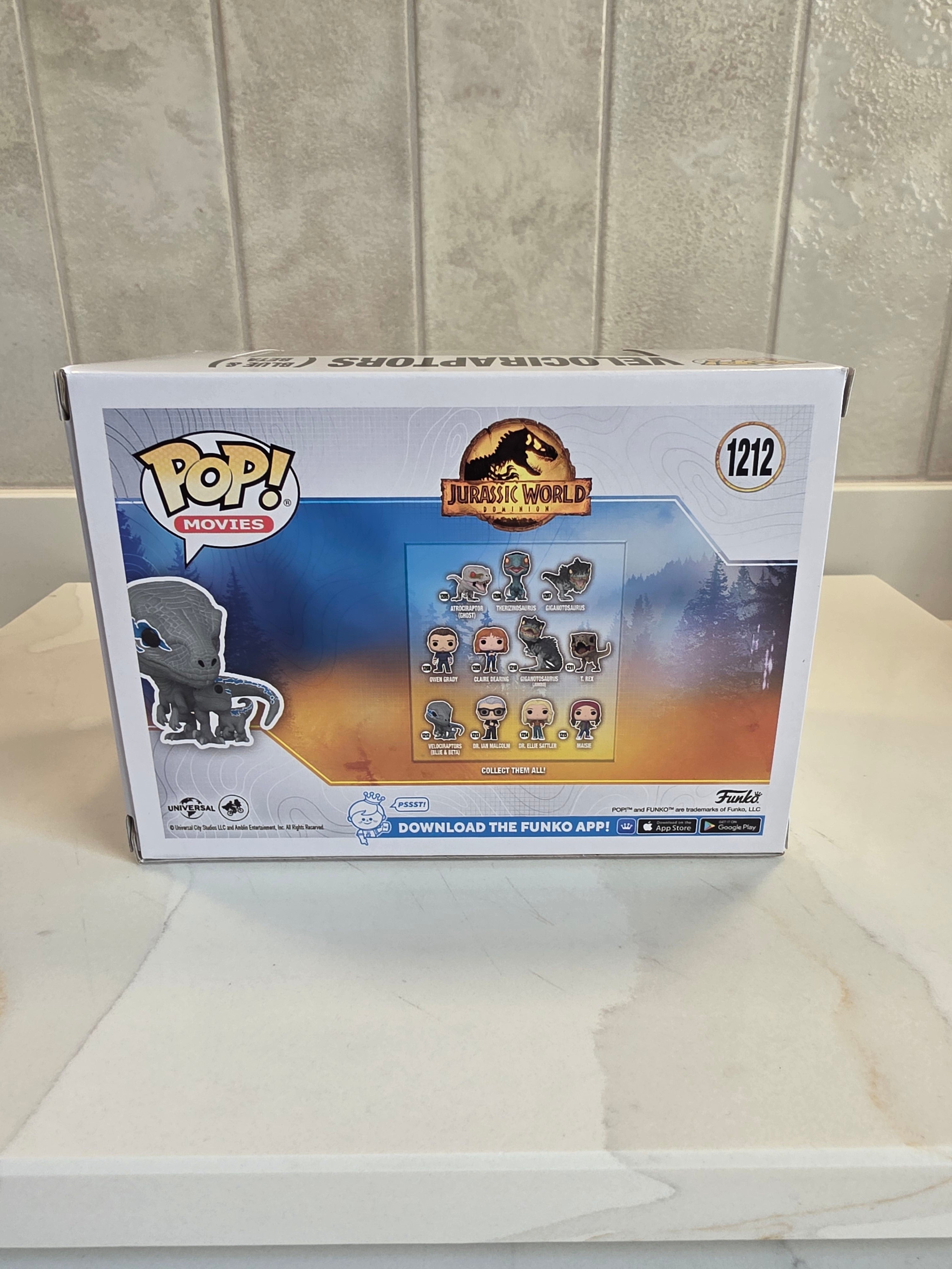 Funko Pop! Movies Veliciraptors (blue & beta) 1212 (pre-owned)
