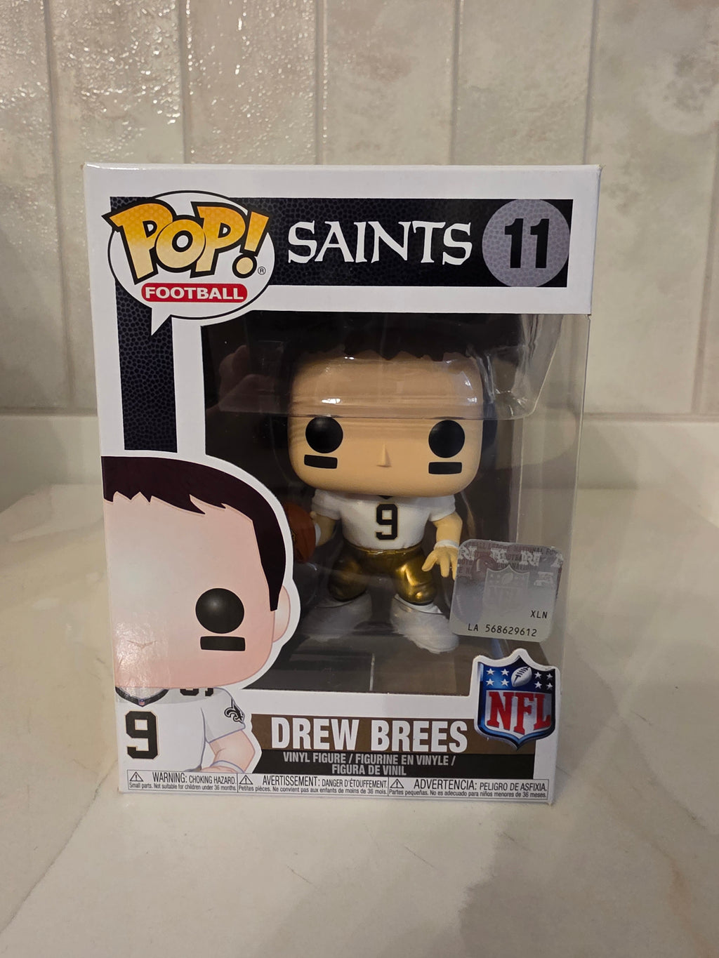 Funko Pop! NFL Saints Drew Brees 11 (white shirt) (pre-owned)
