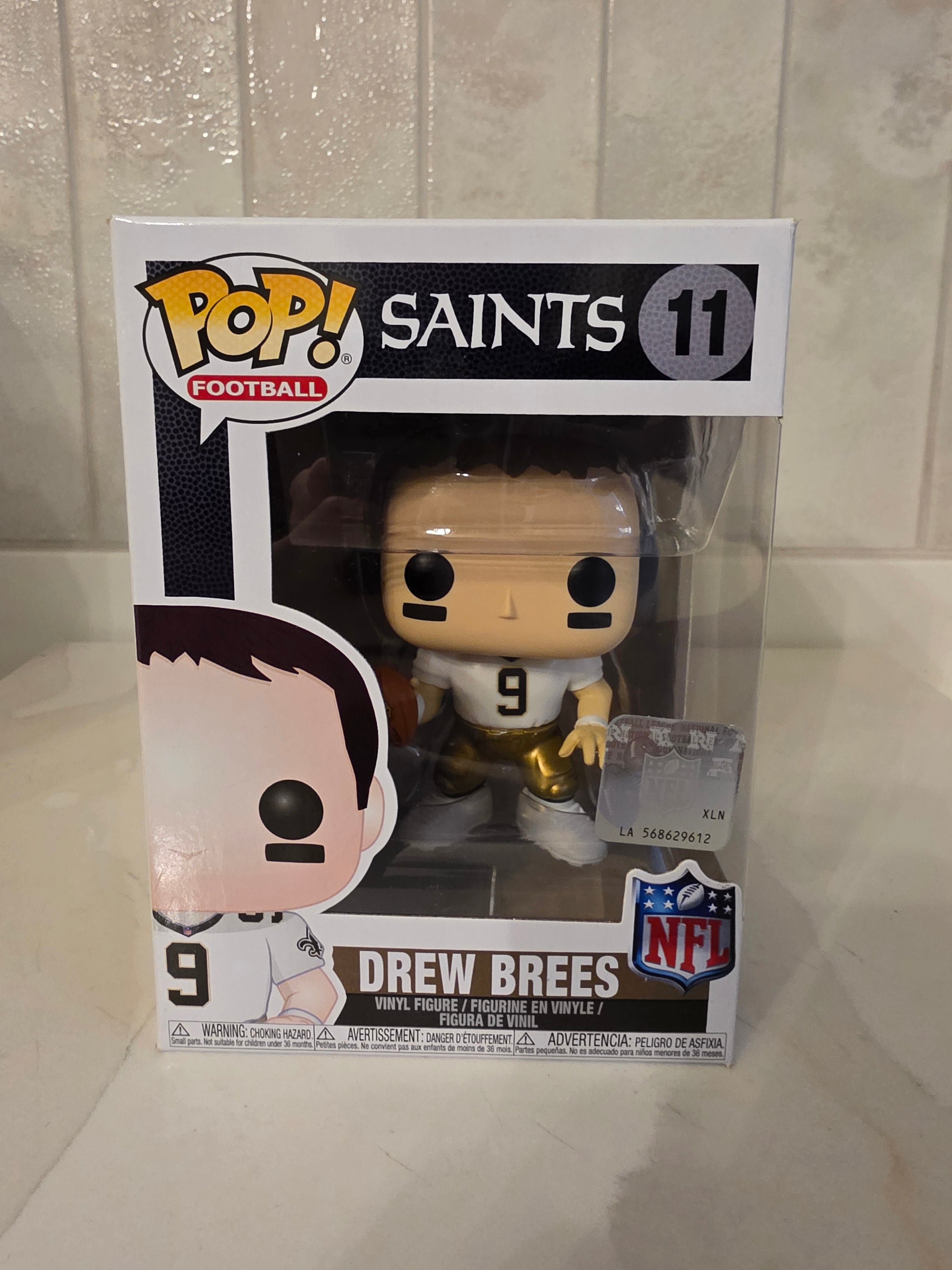 Funko Pop! NFL Saints Drew Brees 11 (white shirt) (pre-owned)