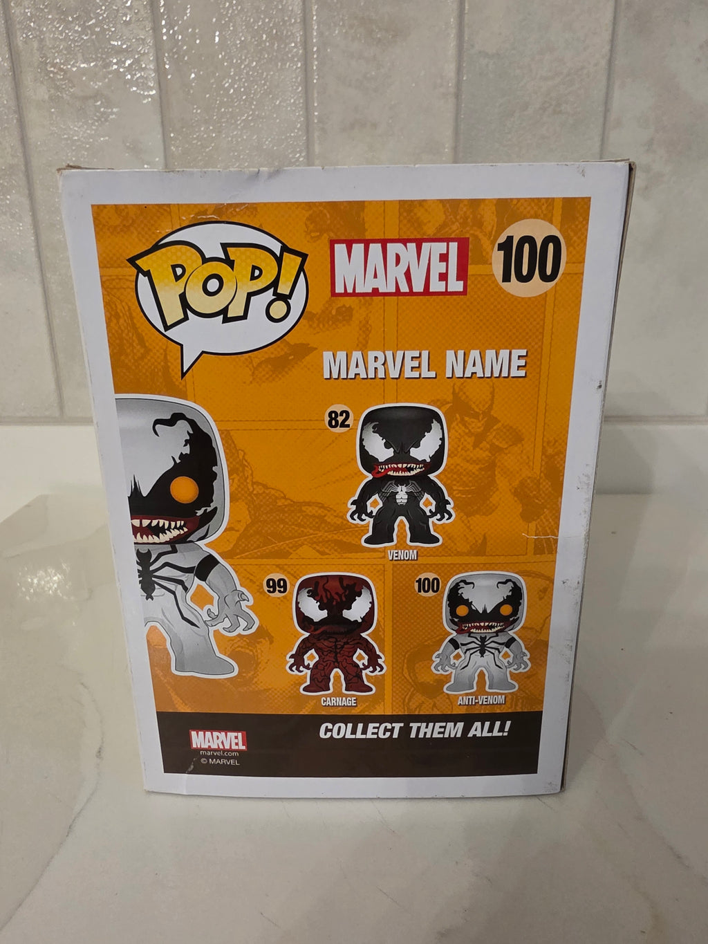 Funko Pop! (MISPRINT) Marvel Anti-Venom 100 (pre-owned)